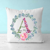 Personalized Letter Pillow - Garland Art Letters Personalized Pillow Birthday Gift with Name